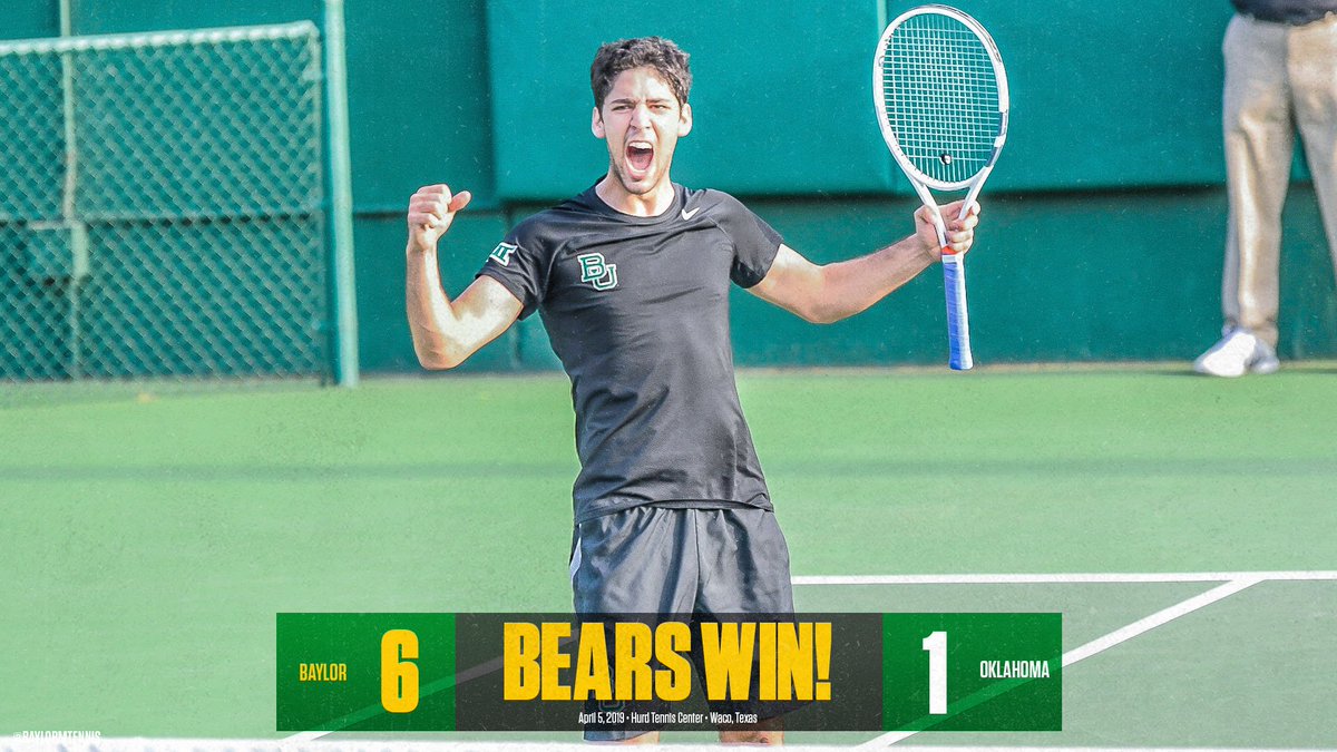 BaylorMTennis's tweet photo. 12-0 at home!

The Bears roll past No. 17 Oklahoma tonight in Waco!

#SicEm 🎾 https://t.co/h8IVbaAOBd