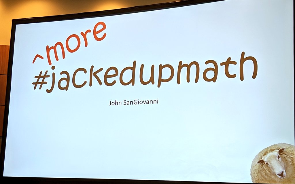 bstockus's tweet photo. Time for more #jackedupmath with @JohnSanGiovanni #NCTMSD2019 https://t.co/9DdqUvfvn5