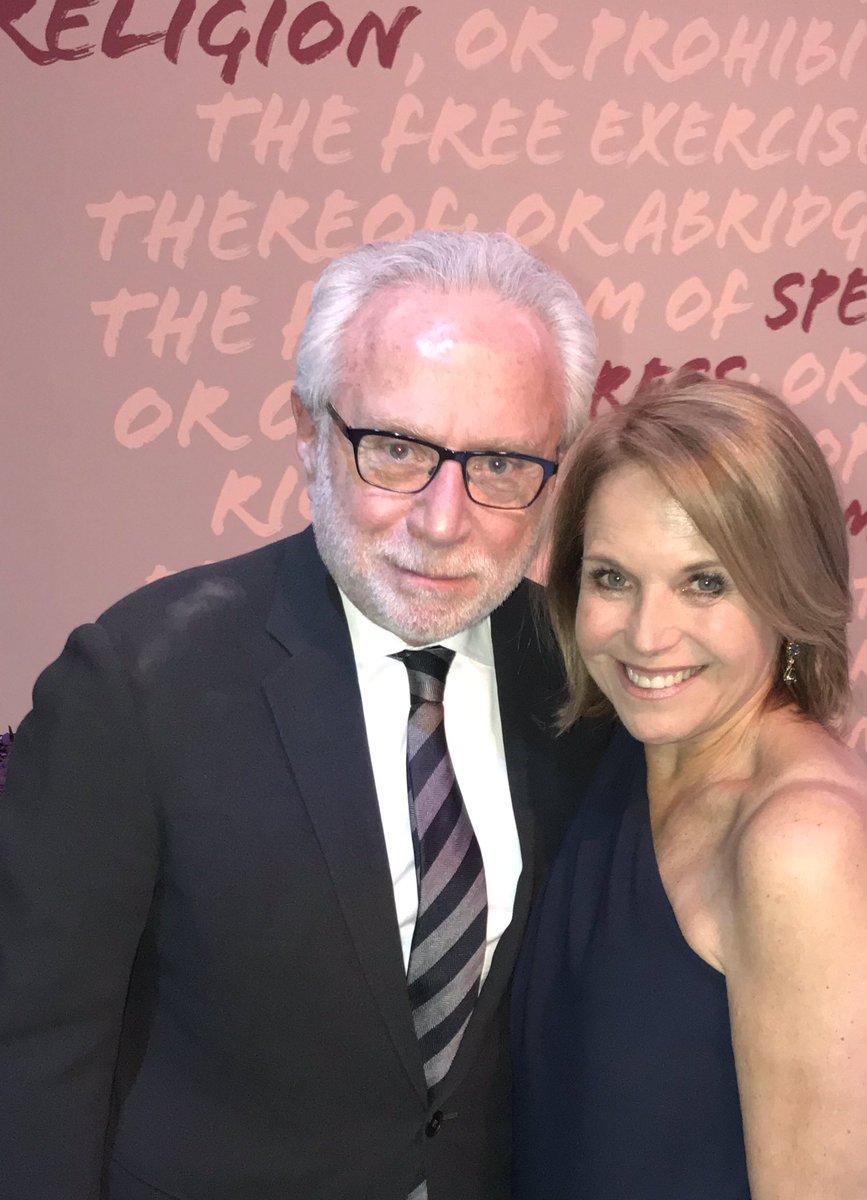 wolfblitzer's tweet photo. Thanks @katiecouric for hosting last night’s really moving and important Free Expression Awards dinner for the Freedom Forum Institute at the Newseum in Washington. Your words were so timely and powerful. #FreeExpression19 https://t.co/NamOEpHBNl