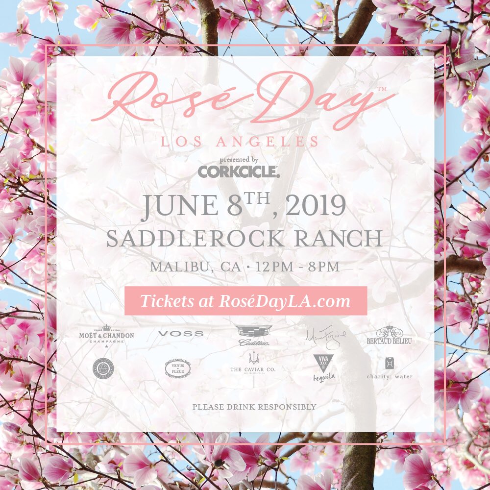 The moment you've been waiting for! 2019 tickets are officially on sale! #rosédayla #corkcicle 🌸 
Tickets: rosedayla.com