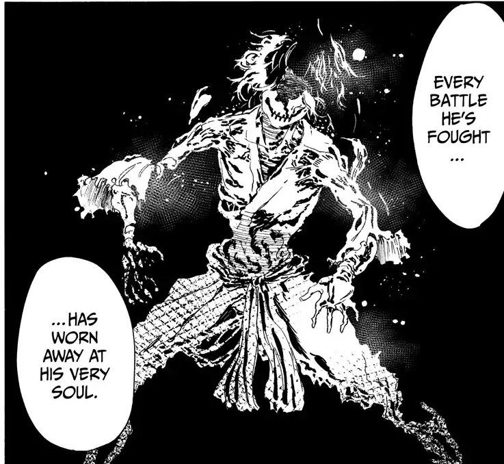 TrillUchiha_'s tweet photo. Gabimaru's really fxcked up rn π #JIDG https://t.co/yqDHsUVA24