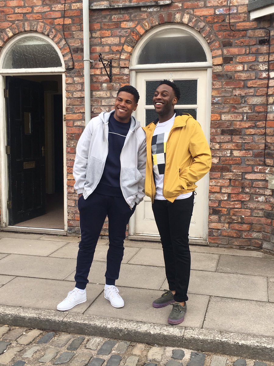 RachelCorrie's tweet photo. Great day at work yesterday launching Coronation Street’s newest family The Baileys, you’re going to love them! @itvcorrie https://t.co/ky84MLh5qg