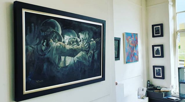 according2mcgee's tweet photo. The art of Dave Pearson and Harry Malkin in one room? Come to art collector daddy! We launch today, 12pm. Join us. #accordingtomcgee #buyart #davepearson #artcollector #harrymalkin https://t.co/EeS5o7M0jh