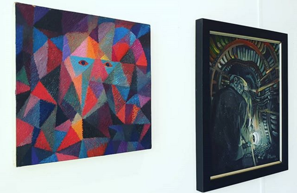 according2mcgee's tweet photo. The art of Dave Pearson and Harry Malkin in one room? Come to art collector daddy! We launch today, 12pm. Join us. #accordingtomcgee #buyart #davepearson #artcollector #harrymalkin https://t.co/EeS5o7M0jh