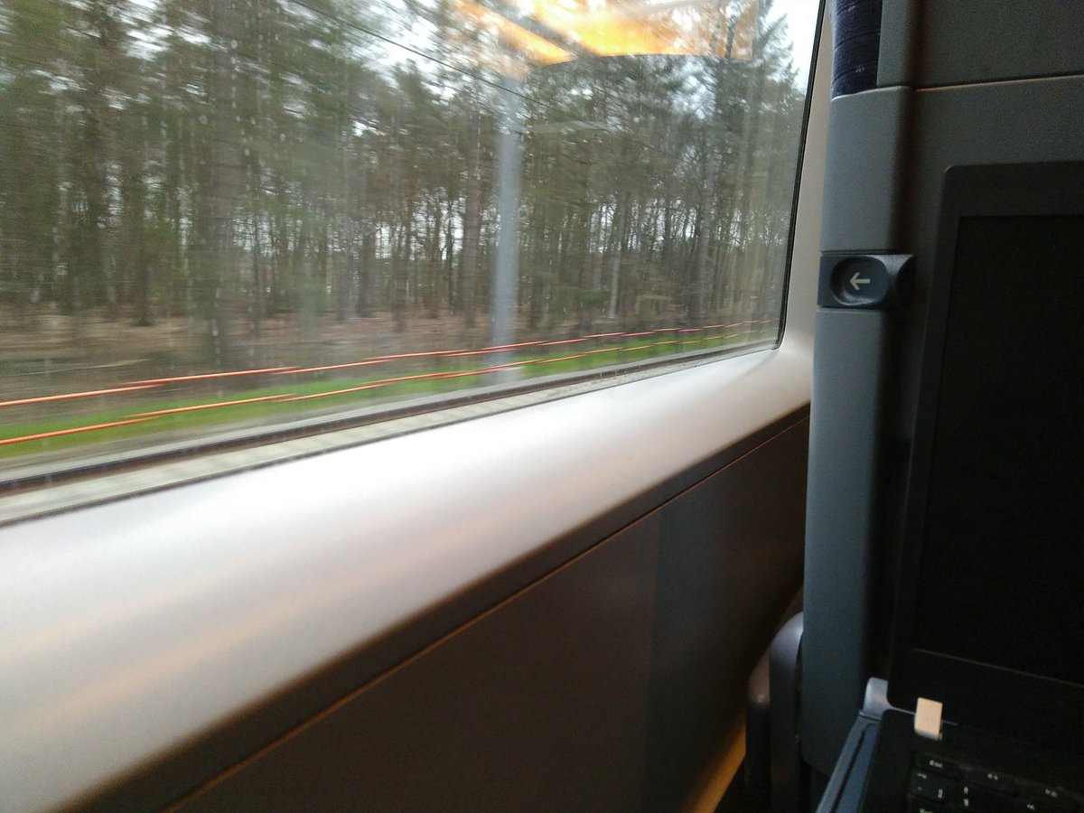 Leg 2 of #Train2EGU. Loving the views. #tea #book #needtofinishmypresentation #EGU19