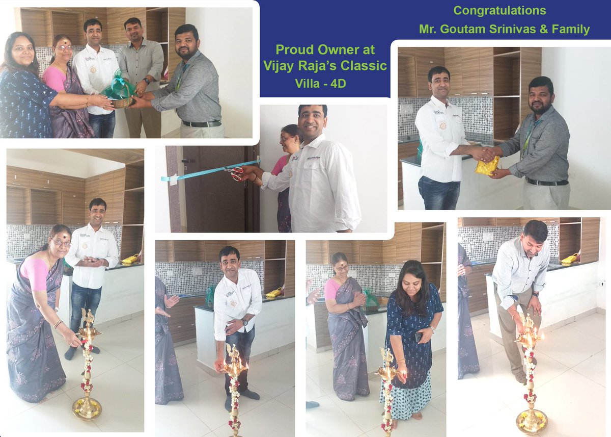 vijayrajahomes's tweet photo. It's the smile on our client's face is what we work for!
Congratulations Mr. Goutam Srinivaas B & Family!
We are more than delighted and excited for your lovely journey with us in the fore coming years!
#celebration #newbeginning #newhome #vraddress #affordableluxury #vijayraja https://t.co/2CfZ6eistI
