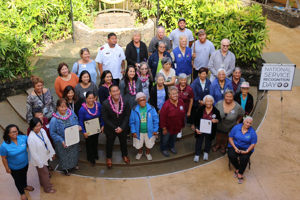 Mahalo Mayor Derek S. K. Kawakami, Kaulana Finn for Rep. Tulsi Gabbard <a href="/TulsiPress/">Former Rep. Tulsi Gabbard</a> &amp; Carrice Gardner for Governor Ige <a href="/GovHawaii/">Office of the Governor, State of Hawai`i</a> for celebrating #NationalServiceRecognitionDay to honor <a href="/AmeriCorps/">AmeriCorps</a> members &amp; <a href="/SeniorCorps/">CNCS Senior Corps</a> volunteers. #SeniorCorpsWorks #KauaiRSVP #FosterGrandparents