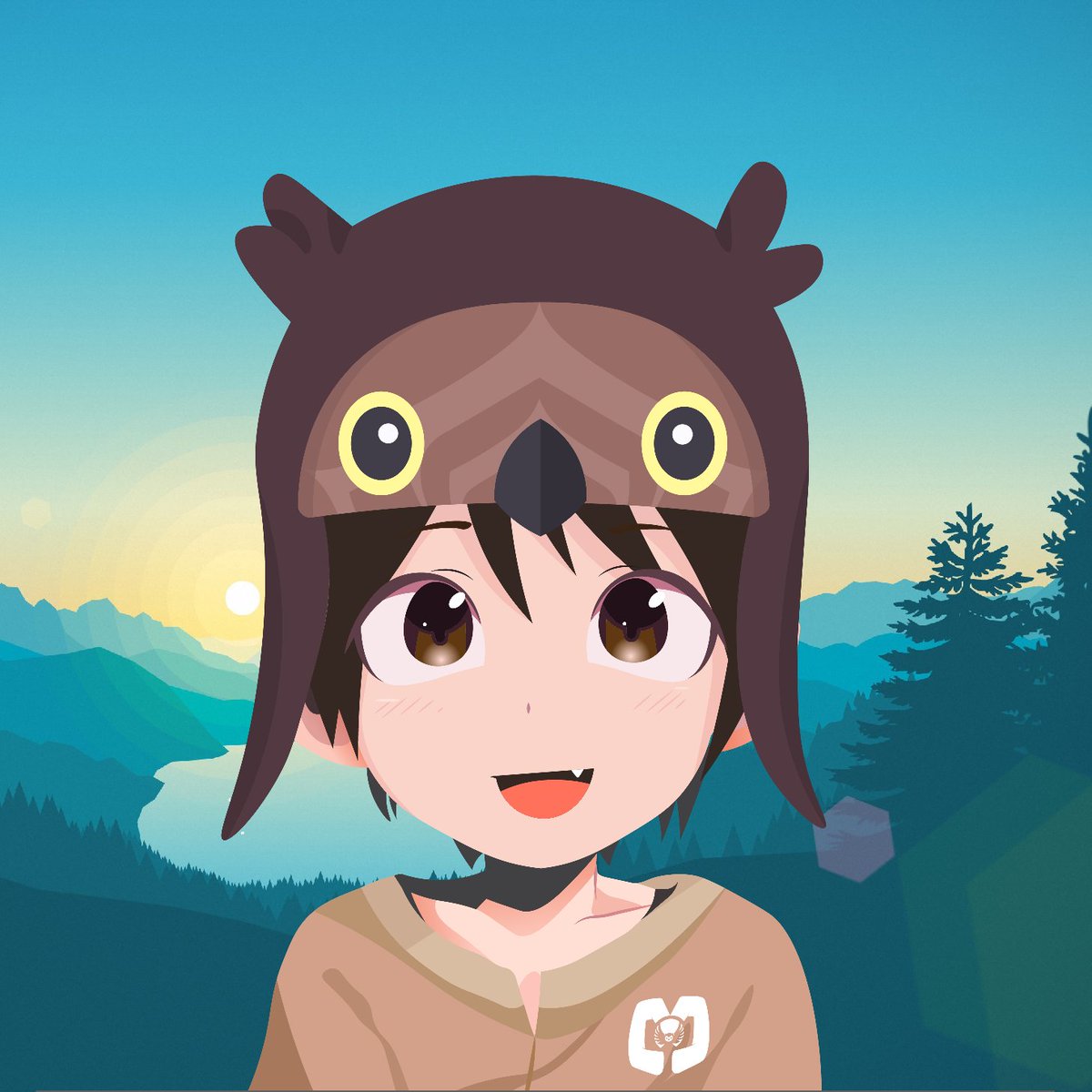 MrMagicOwl's tweet photo. My first anime I drew using illustrator. Turned out great! Here's a little magic owl :) https://t.co/jss0tDNijx