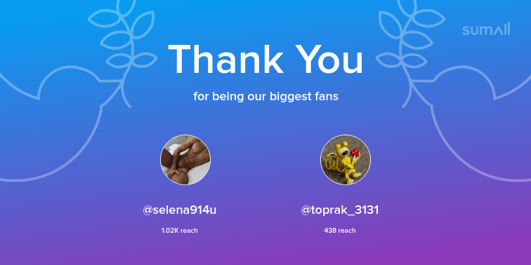 selina_herbert's tweet photo. Our biggest fans this week: @selena914u, @toprak_3131. Thank you! via https://t.co/RDzp0OSLnb https://t.co/fKMYNpQGo8