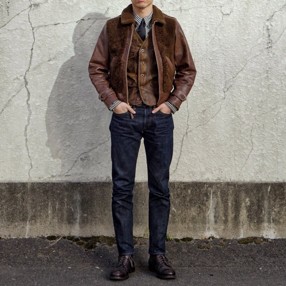 新品RRL grizzly jacket 25FW INDIGO HORSE GRIZZLY JACKET ~ 25th Anniversary Limited ~ | Y'2 LEATHER