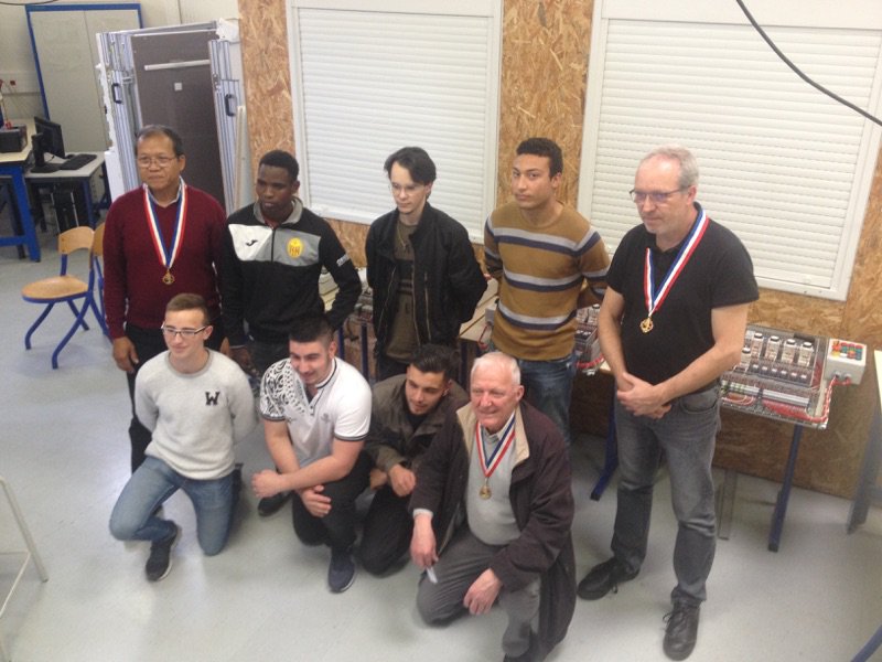 Concours MAF (l un des meilleurs apprentis de france). FÉLICITATIONS à Corentin & Antony 2🥇Or en electrotechnique au departemental & aux autres candidats.@SocieteMOF au @LyceeHessel31 @actoulouse @Occitanie @AFDETLR. Suite au régional dans 1 mois.