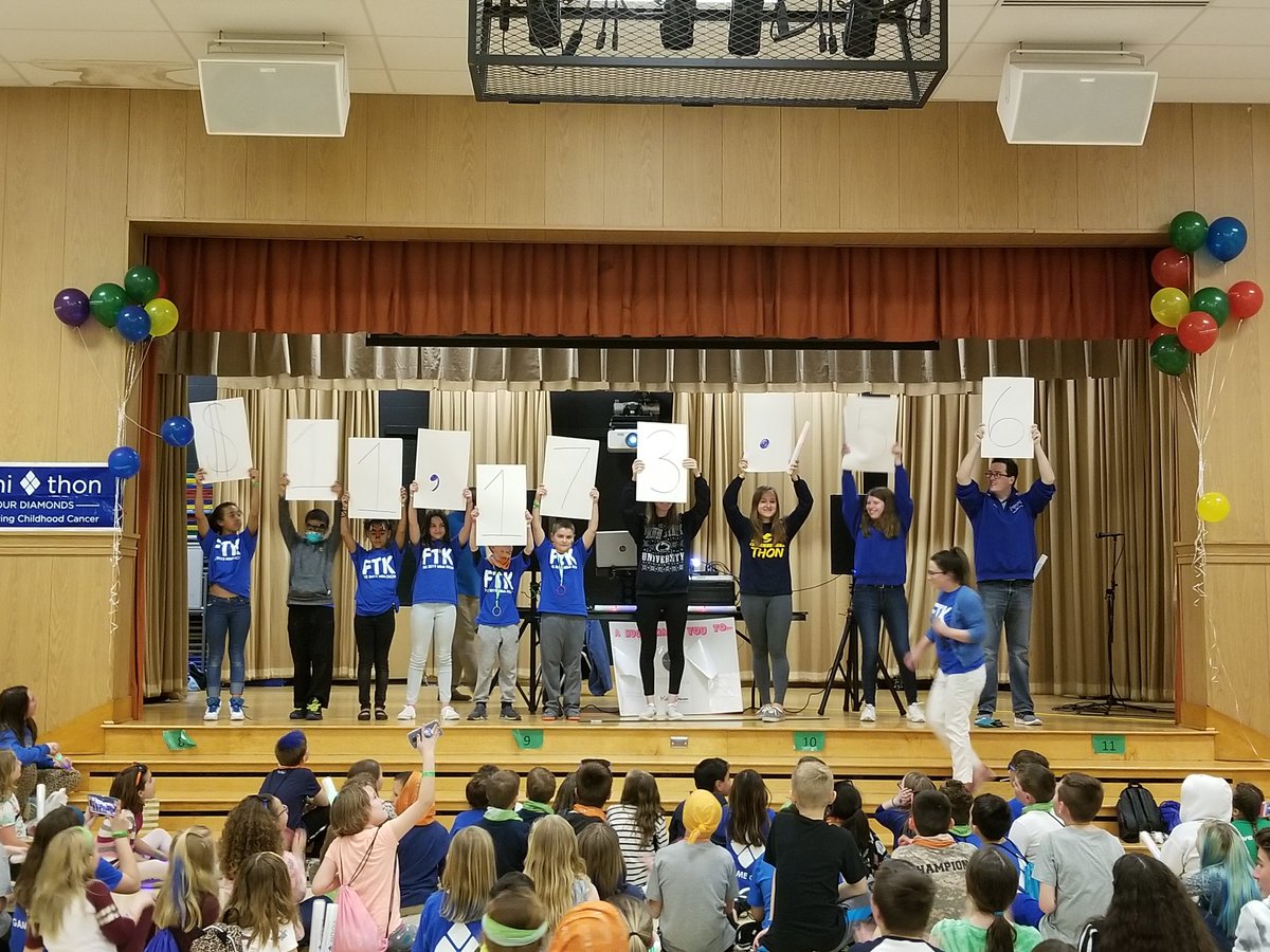 Kblauch101's tweet photo. It's difficult to read, but tonight Donegal Intermediate School raised over $11,000 to support Four Diamonds. Thank you to everyone who volunteered one way or another and to our amazing community for showing such compassion for others. @DonegalDIS @DonegalSchools @fourdiamonds https://t.co/NOlkpohJgi