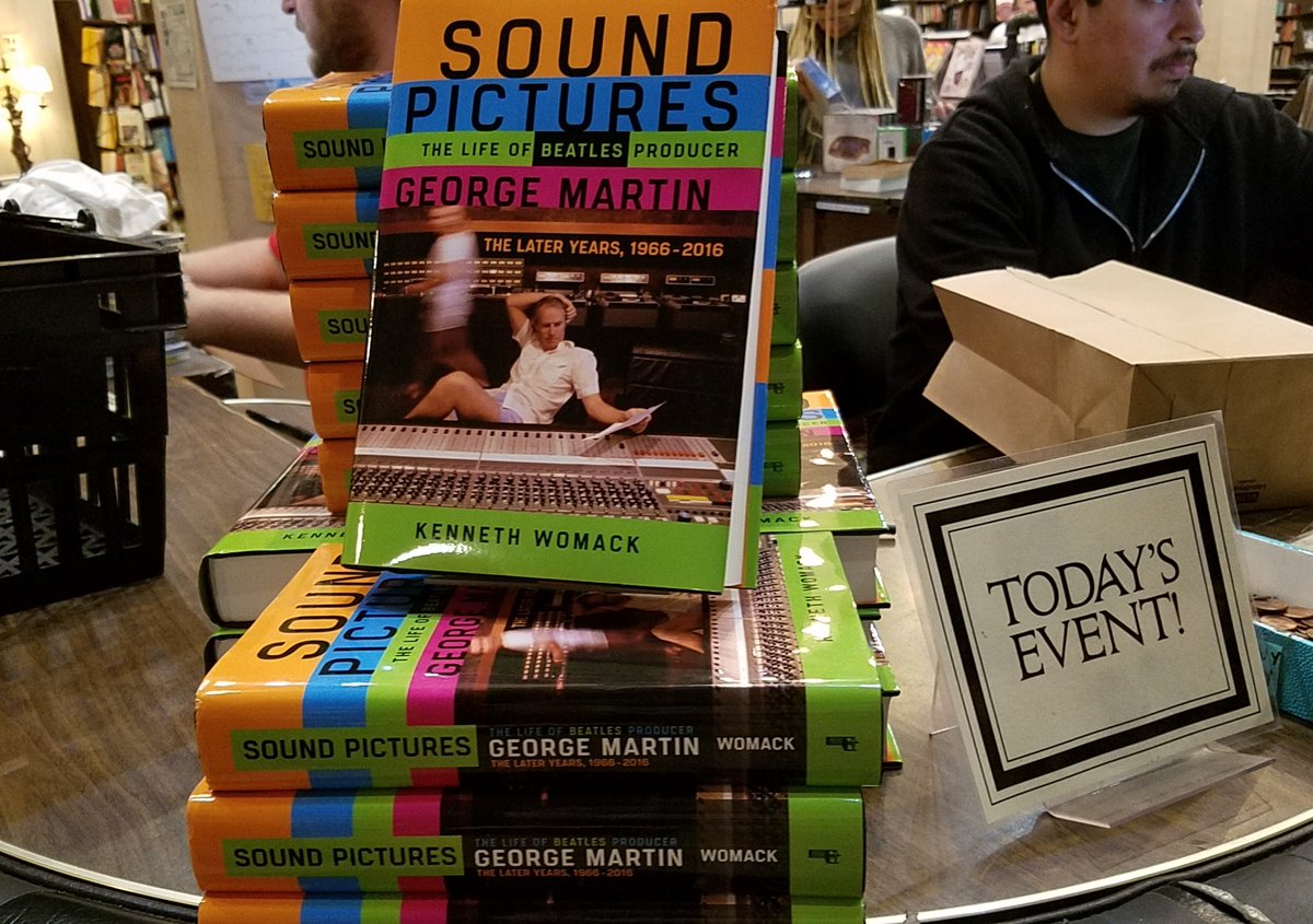910PubRel's tweet photo. #SoundPictures author @KennethAWomack speaking on #TheBeatles producer tonight at @lastbookstorela! #DTLA https://t.co/LrYXRNFxCS