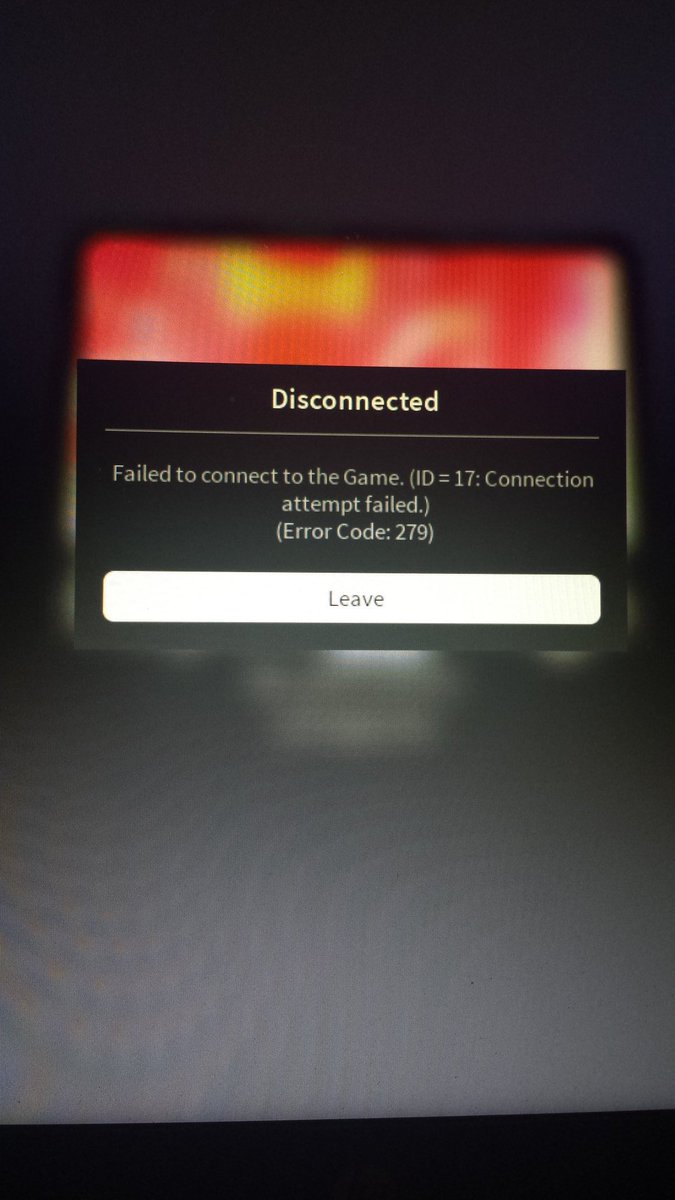 Id 17 connection attempt failed