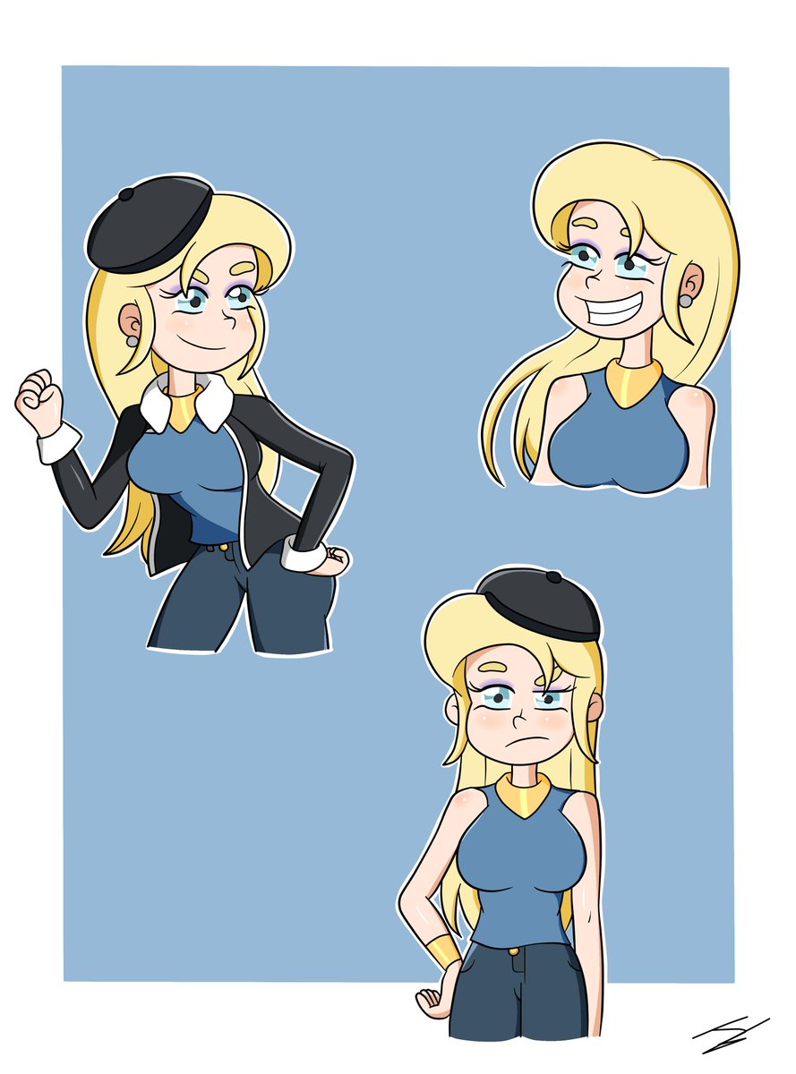 Pepemay9315's tweet photo. Another drawing of my OC Morganne 
I wanted to polish my style better and practice with it

Morganne is a character created by me
#pepemay93 #myart #originalcharacter #mycharacter #drawing #morganne #frenchgirl #blonde #mywork #mystyle https://t.co/iv71aZnVvt