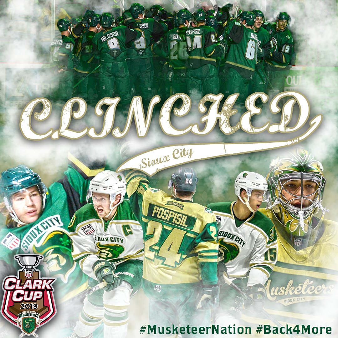 Two years ago we came within one shot of winning our 4th championship in franchise history. Now we're back in the playoffs and this time we are #Back4More #MusketeerNation #MusketeerHockey