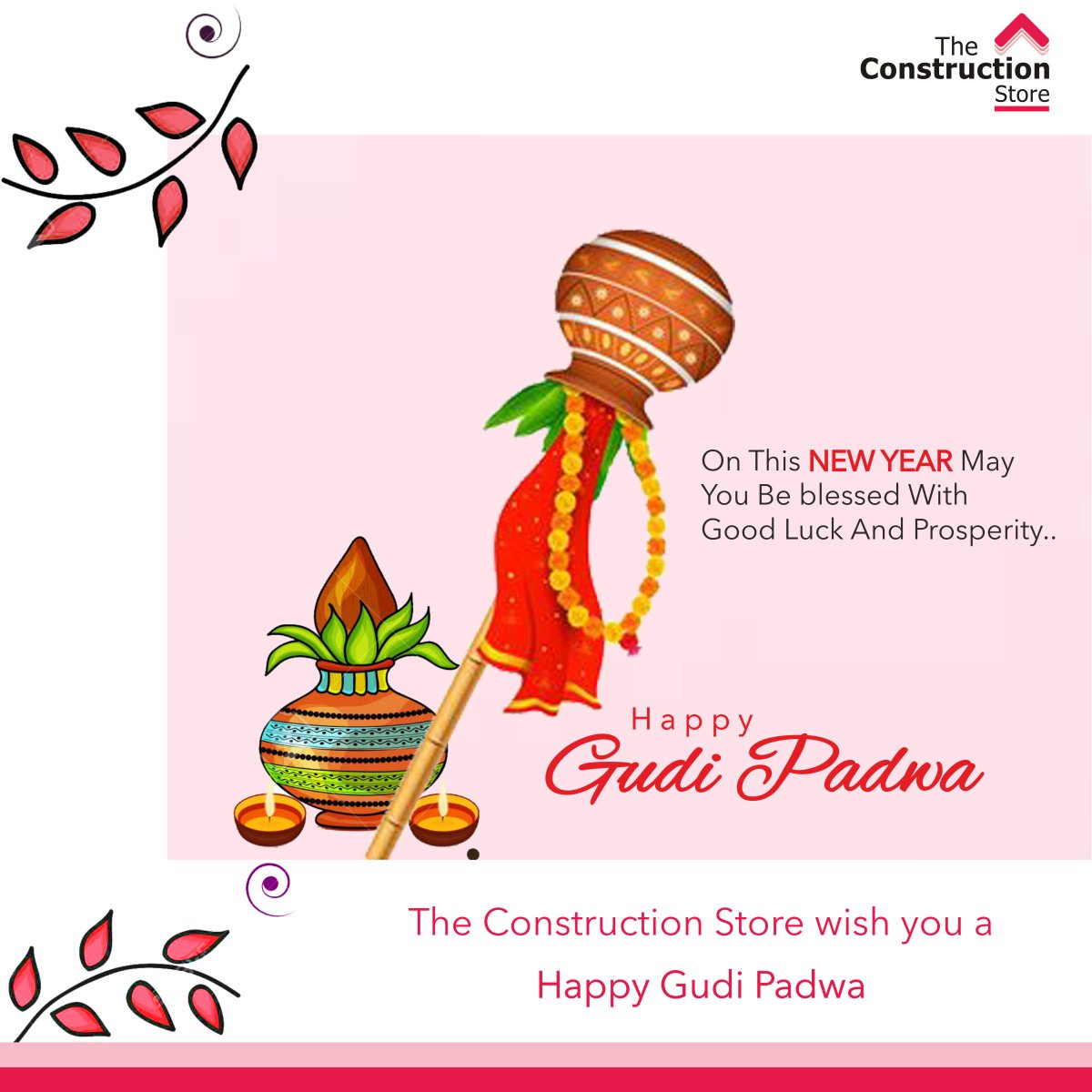 TCS_OnlineStore's tweet photo. Thank you for your association and this New Year we wish you luck, prosperity and health, and look forward to continue serving you.
The Construction Store wish you a Happy Gudi Padwa.
#Happy_Gudi_Padwa_2019 https://t.co/Jdj8UeYjCq