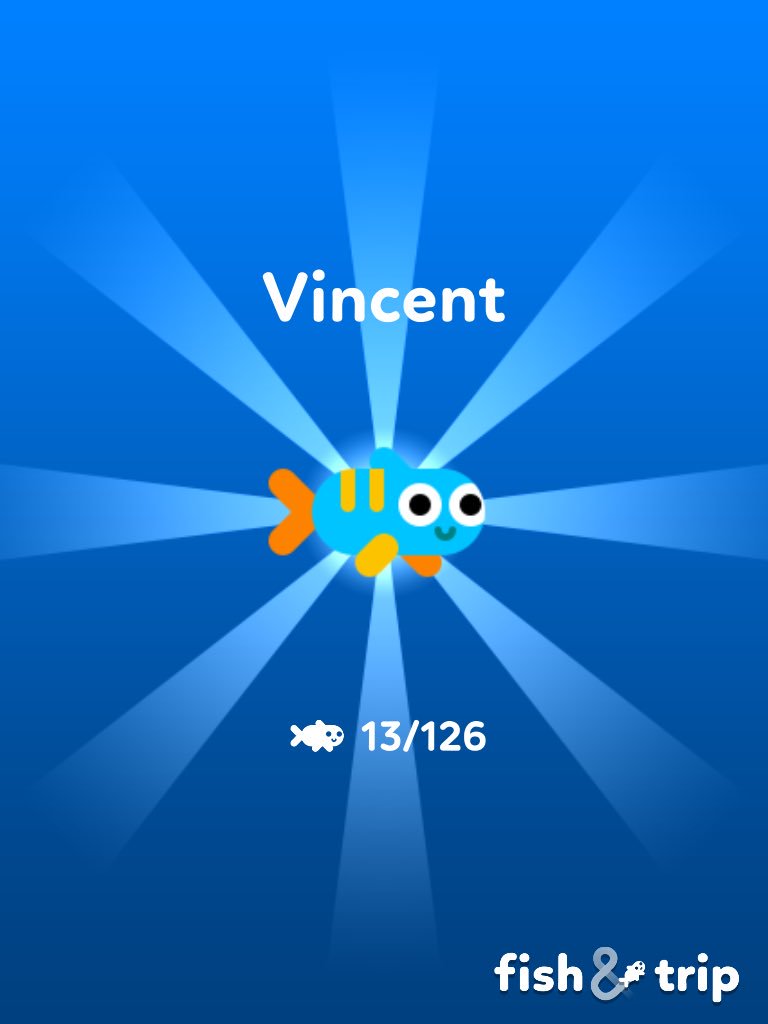 kevinod51's tweet photo. I got Vincent! #FishandTrip https://t.co/XhnJHa5lOY