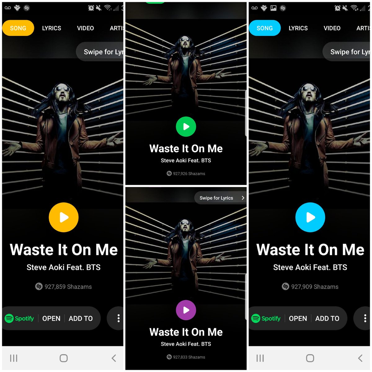 hevenlyangel34's tweet photo. My shazams for tonight PT.1
#ShazamWasteitOnMe #ShazamWIOMto1M #ShazamPERSONA #BTSBillboardTopGroup #BTSBillboardTopSocialArtist #BTS @BTS_twt @STARSonShazam @BTSonShazam @BTSxMidAtl @BTSx50States https://t.co/PQhZRPJZBB