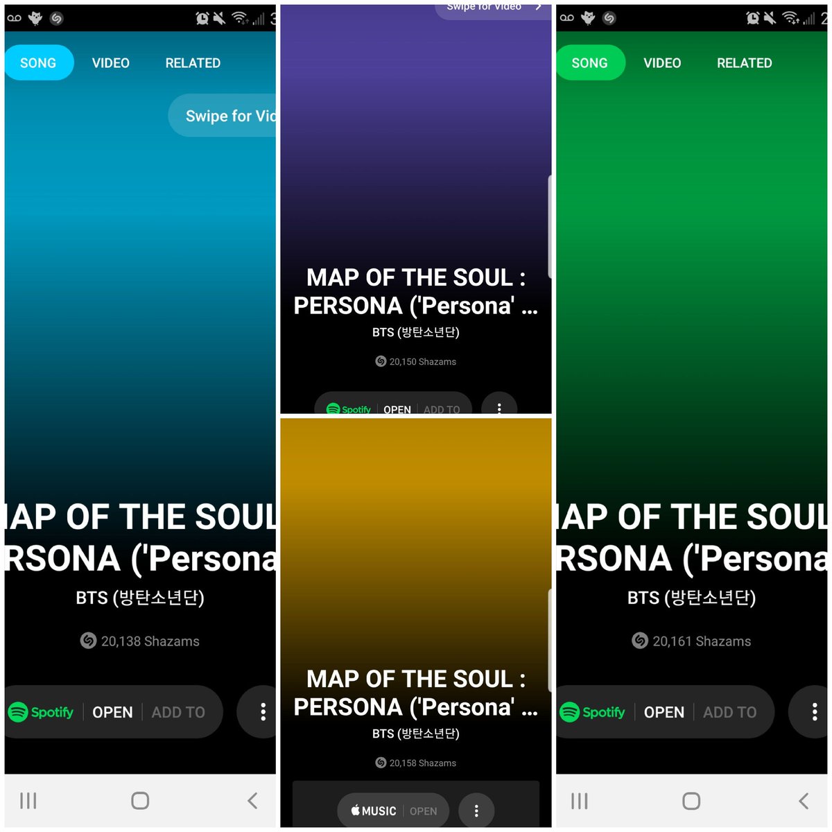 hevenlyangel34's tweet photo. My shazams for tonight PT.1
#ShazamWasteitOnMe #ShazamWIOMto1M #ShazamPERSONA #BTSBillboardTopGroup #BTSBillboardTopSocialArtist #BTS @BTS_twt @STARSonShazam @BTSonShazam @BTSxMidAtl @BTSx50States https://t.co/PQhZRPJZBB