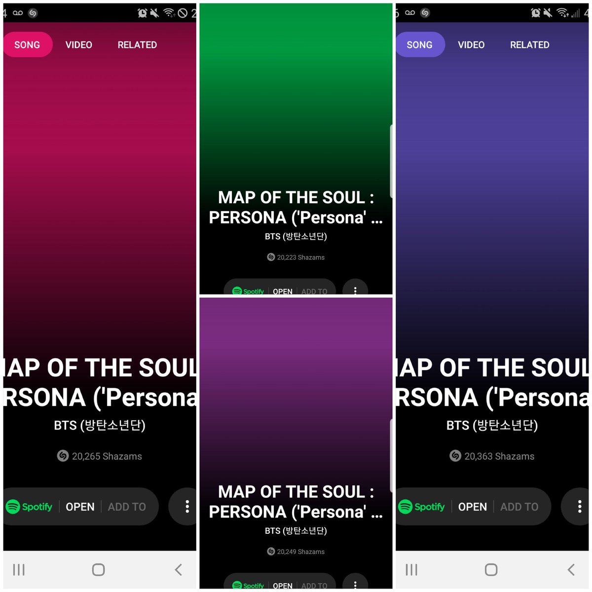 hevenlyangel34's tweet photo. My shazams for tonight PT.1
#ShazamWasteitOnMe #ShazamWIOMto1M #ShazamPERSONA #BTSBillboardTopGroup #BTSBillboardTopSocialArtist #BTS @BTS_twt @STARSonShazam @BTSonShazam @BTSxMidAtl @BTSx50States https://t.co/PQhZRPJZBB