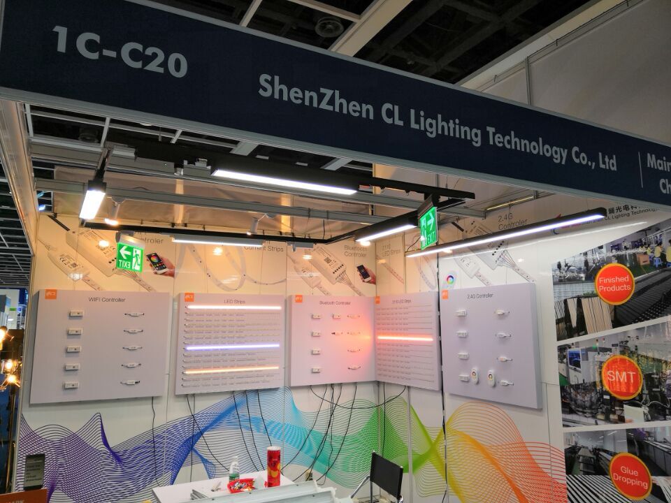 Our booth
Commercial lighting
1)Linear LED track light
2)Emergency light &amp; Emergency EXIT SIGN
3)50m seamless joint one continual line lighting system

Decorative lighting
1)WIFI&amp;Bluetooth smart controller
2)2110 LED strip for architect lighting
3)2835/2216/RGBW Mixed color strip