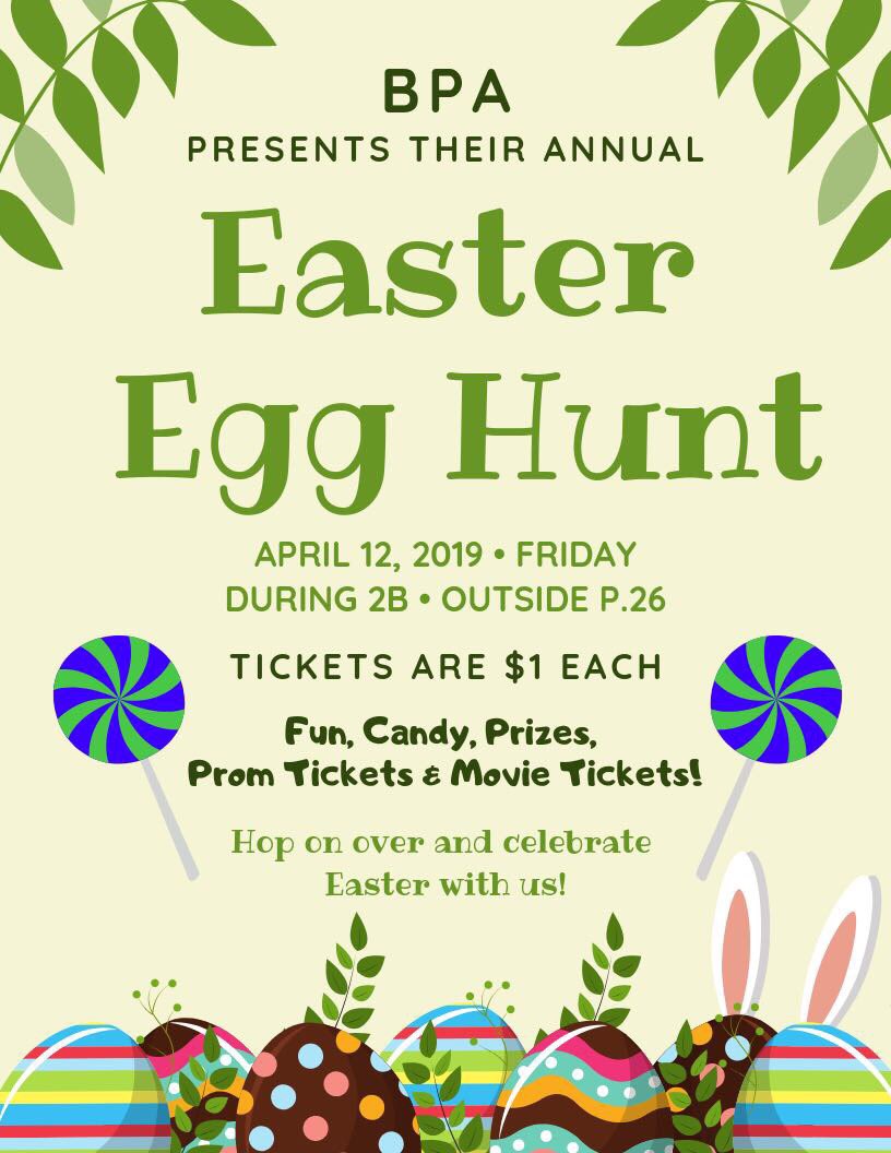 mechsnths's tweet photo. Don’t forget to join BPA at their annual Easter Egg Hunt next Friday! 🐣✨ https://t.co/9Y59LdoUra