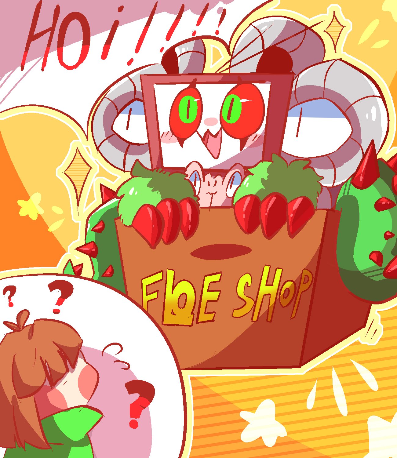 你要的w花店长字幕的意思 我以为店里的是w花my English Is Very Poor So I Will Speak In Chinese First Foreign Friends Translate It Themselves Undertale Flowey Omegaflowey T Co Mbsbrmggbz Twitter