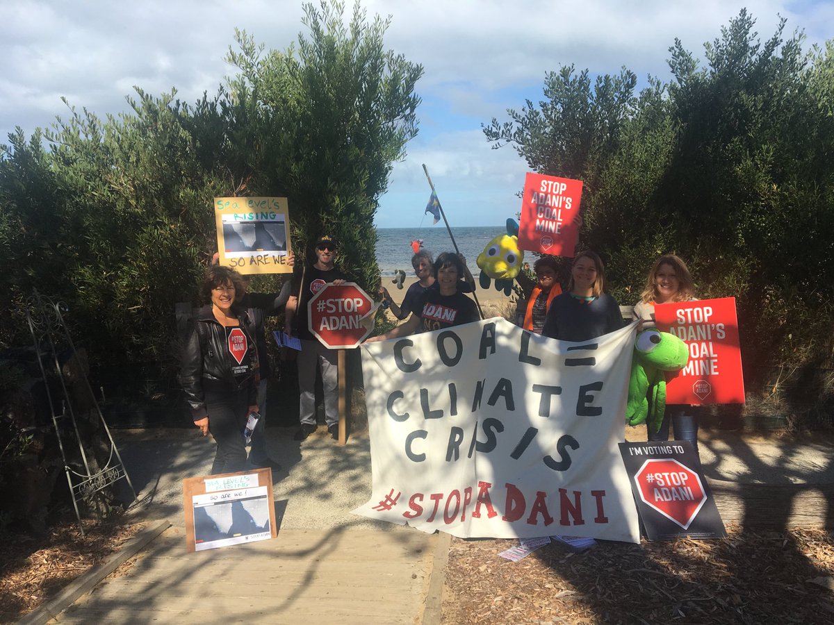 adani_stop's tweet photo. Had great conversations with fellow residents at #Rickett’s Point marine reserve #Beaumaris about impact of sea level rise on our Bayside environment. @stopadani #GoldsteinVotes https://t.co/DJivs2ZYnB