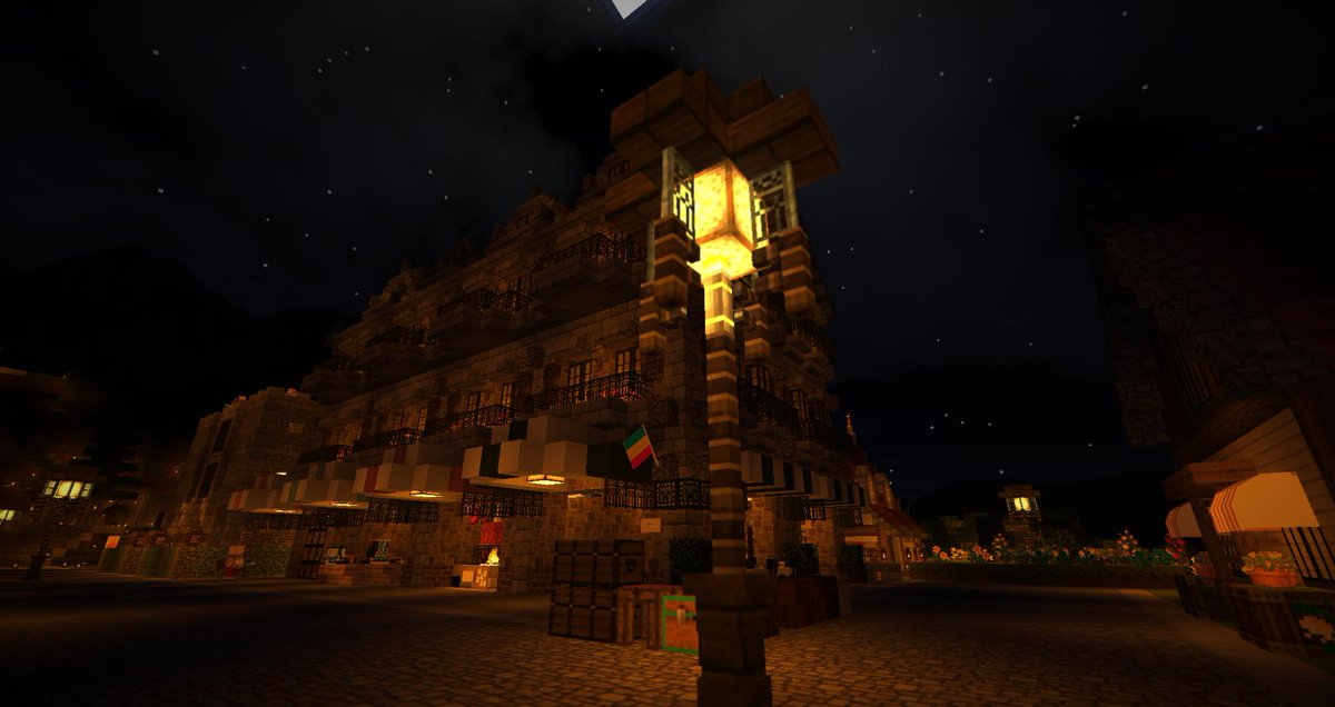 Win Minecraft マスタートーチ Mod 混ぜの街灯を作成 64ブロック沸き潰しできるので サバイバルでもクリエイティブ的な建築も可能 まだまだ松明バイオームなので 夜景にもこだわった街づくりを目指したい マイクラ