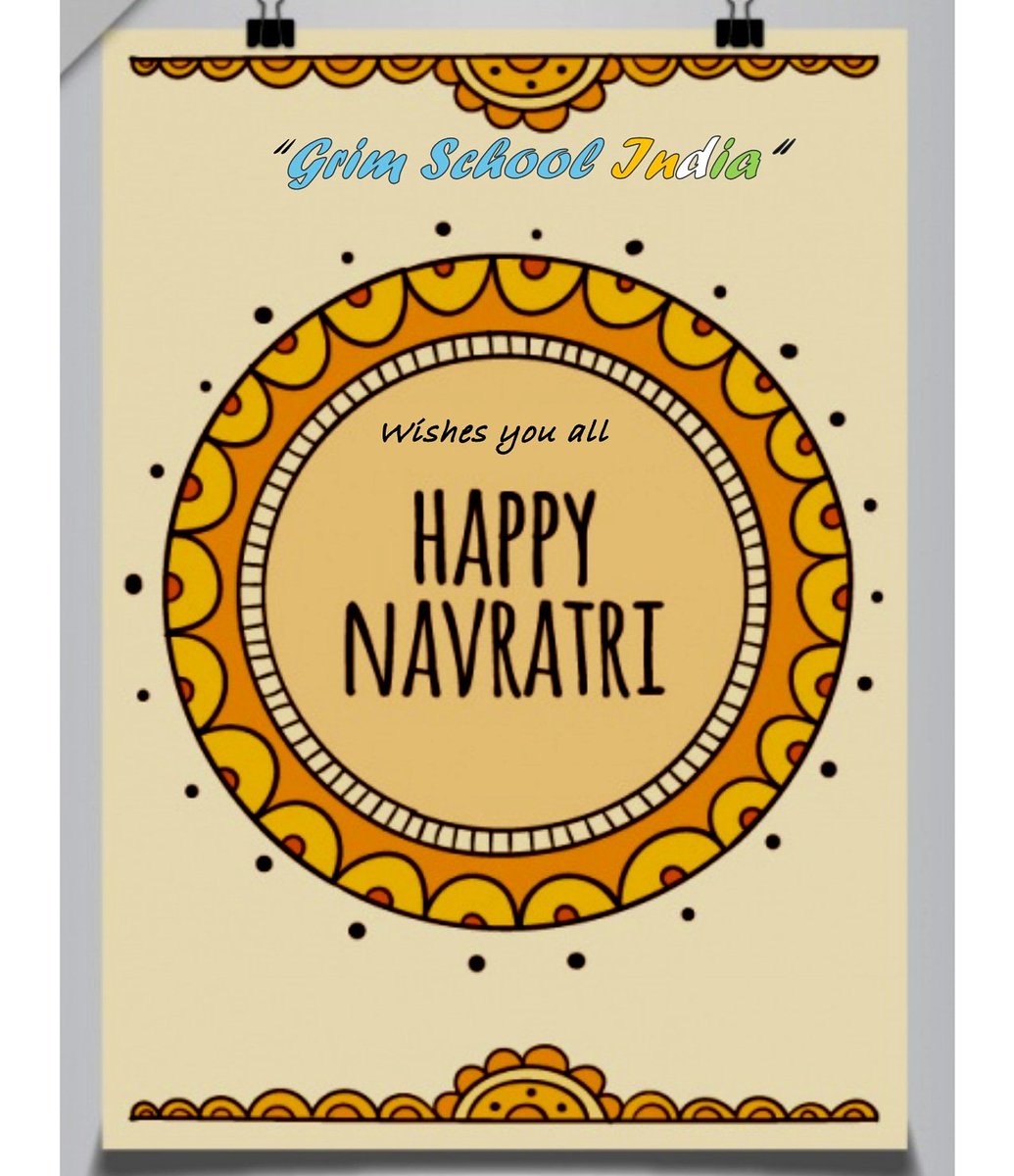 GRIMSCHOOLIND's tweet photo. Grim School India wishes you all #happy #Navaratri. May Goddess Durga protect you from evil. 

#Navratri #navratri2019 @GRIMSCHOOLIND #grim_school_india #durga #worship #goddesslife https://t.co/bUY43usIxb