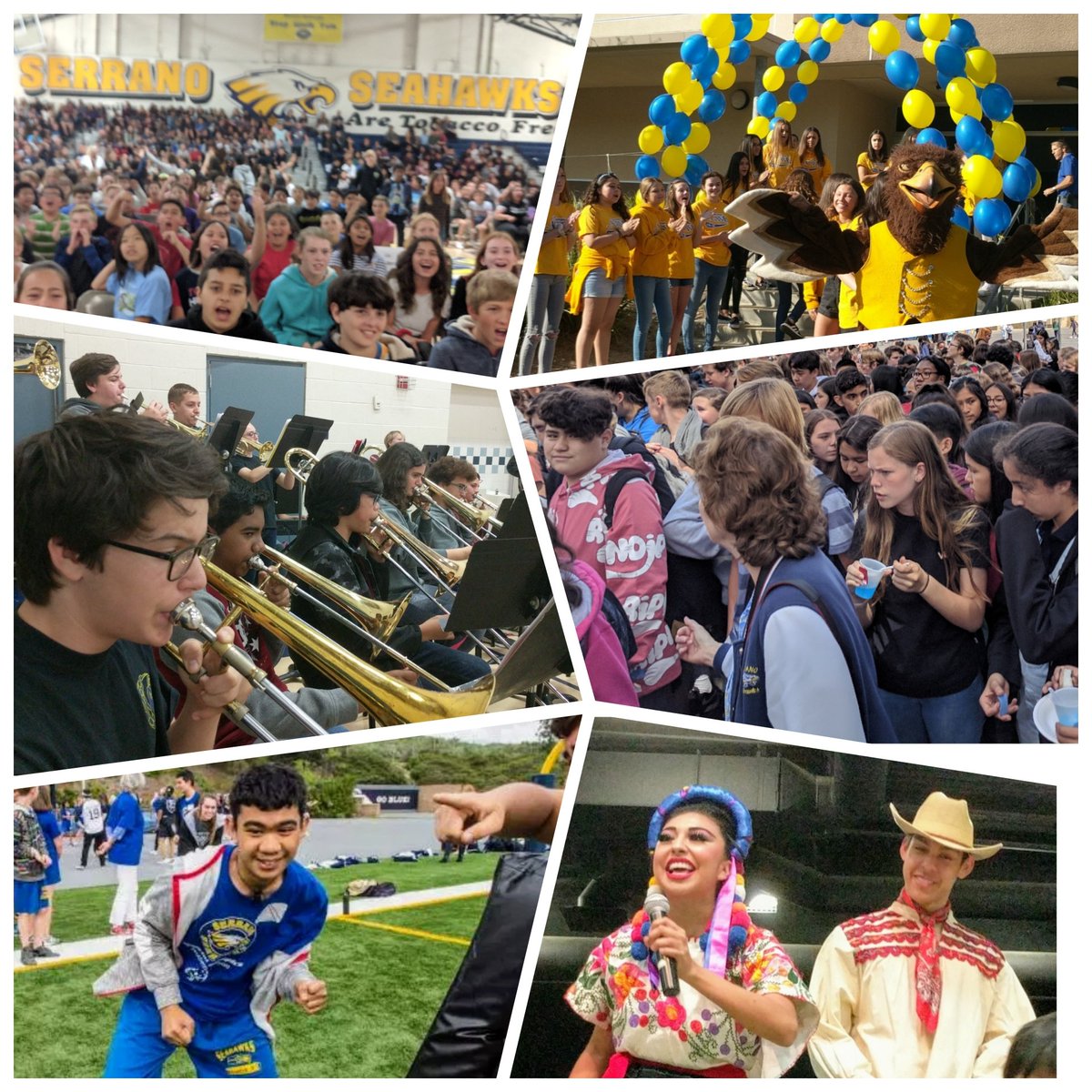 Serranoseahawks's tweet photo. Serrano had one of the best weeks ever! From International Week, Integrated Sports, 6th Grade Orientation and Band representing in San Diego. Serrano Seahawks are @SVUSDSchools everywhere they go. #wearesvusd #onlyatserrano #weareserrano https://t.co/QYM4XAF2r9