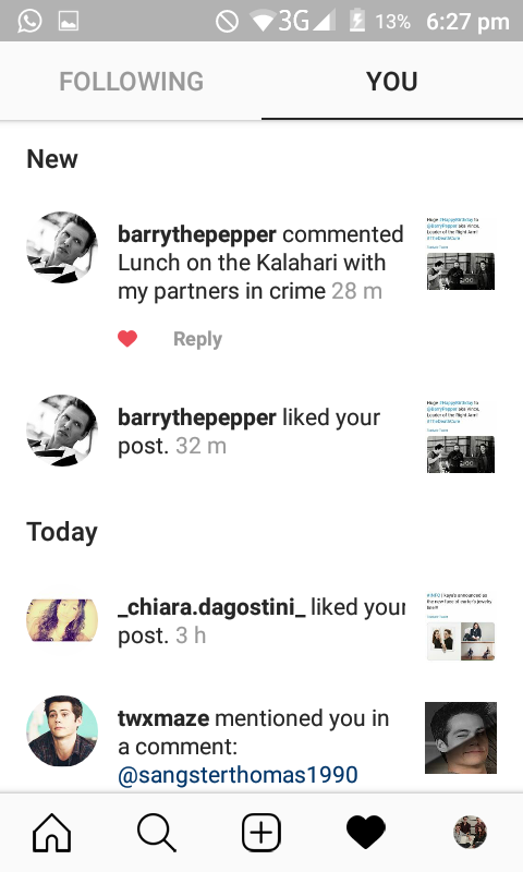SOLANGEZAMORA8's tweet photo. Hey! I'm so bloody happy... Here are the reasons👇

@BarryPepper liked, and comment on my photo, of my instagram fan account (@sangsterthomas1990) 

I post it 'coz is his bday! https://t.co/8mMzI2hiQf