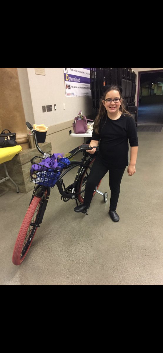 Congratulations Caso Family on winning the bicycle made famous in our The Wizard of Oz Play. Your daughters were amazing in the play!! #AVFollowMyLead