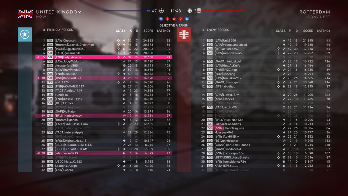 Lady_Arsenic_'s tweet photo. Thank you everyone for joining another awesome #FridayNightBattlefield PS4 US event!This match was intense GGs https://t.co/r5Exy8TB64