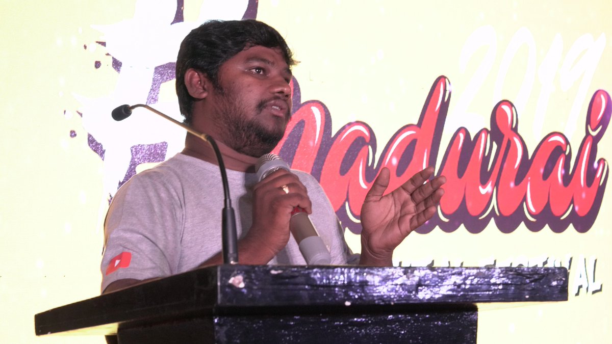 MduDigiFest2019's tweet photo. Food is the one always tempt the people and thus it is proved when Gopi from #VillageFoodFactory started his speech! @villagefoodfac1 

#MaduraiDigitalFestival https://t.co/v9H0epiCPI