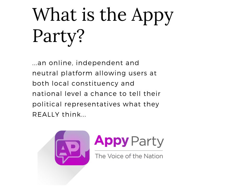 AppyParty1's tweet photo. What is the Appy Party? 
Register your interest at https://t.co/ZhGICAbg9k https://t.co/0HGZfrXfiw