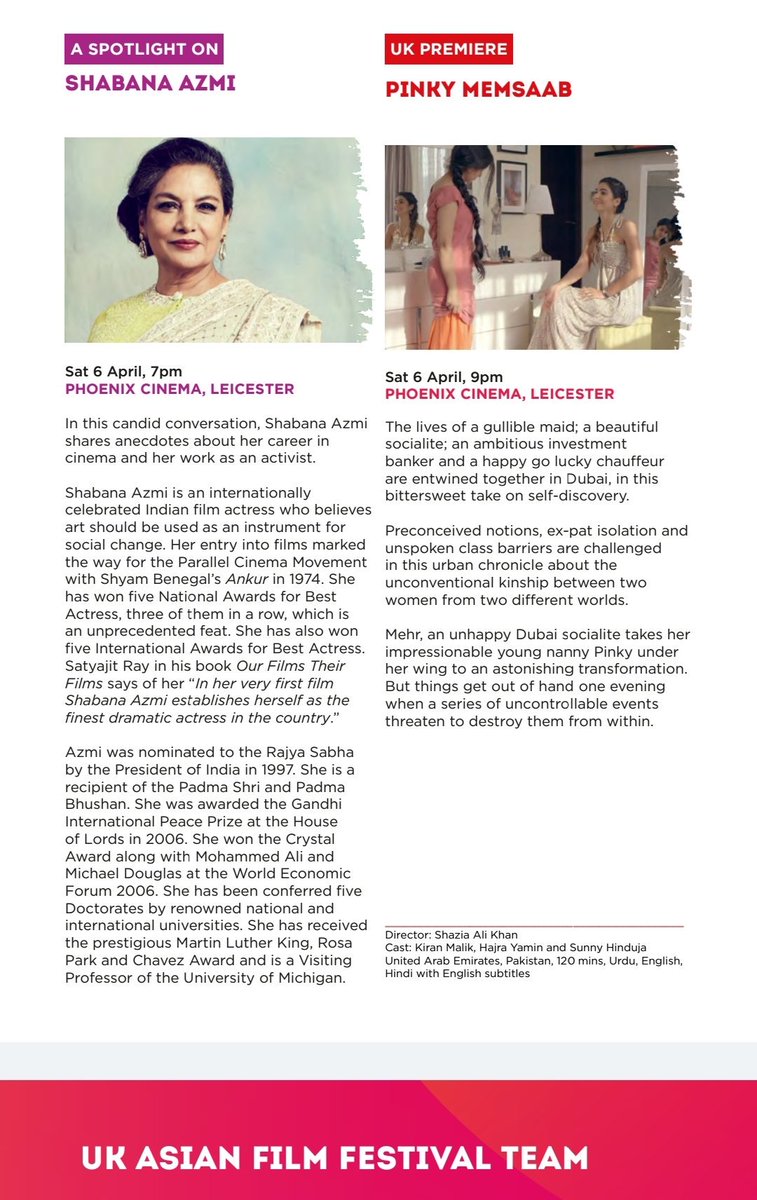 ketanRuparelia's tweet photo. Yesterday, tear jerker #EveningShadows!!   Looking forward to epic moment with international Indian actress Shabana Azmi, &amp; Pinky Memsaab Thank You to @Dr_MoniaA @phizzical @dmuleicester @ukasianfilmfestival @SquareMileIndia teams
Leicester .. is incredibly lucky indeed to host!! https://t.co/BcuYpku3EK