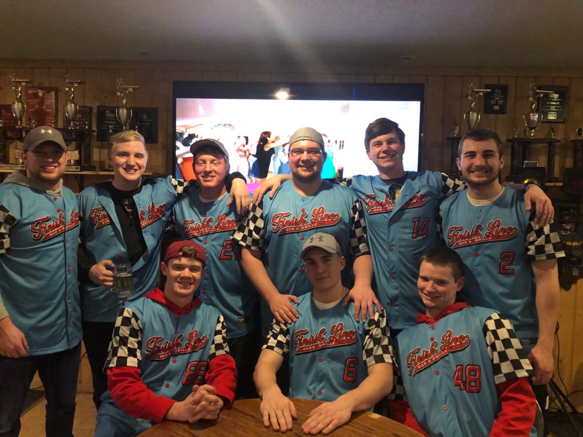 finishlinesball's tweet photo. We would like to thank God for the opportunity to play this sport. After long conversations with our families, we decided to take our talents to the Finish Line Bar &amp; Grille. We’re not here for a record, were here for our fans. Wins and losses are just numbers, beers last forever https://t.co/b80KplN4b3
