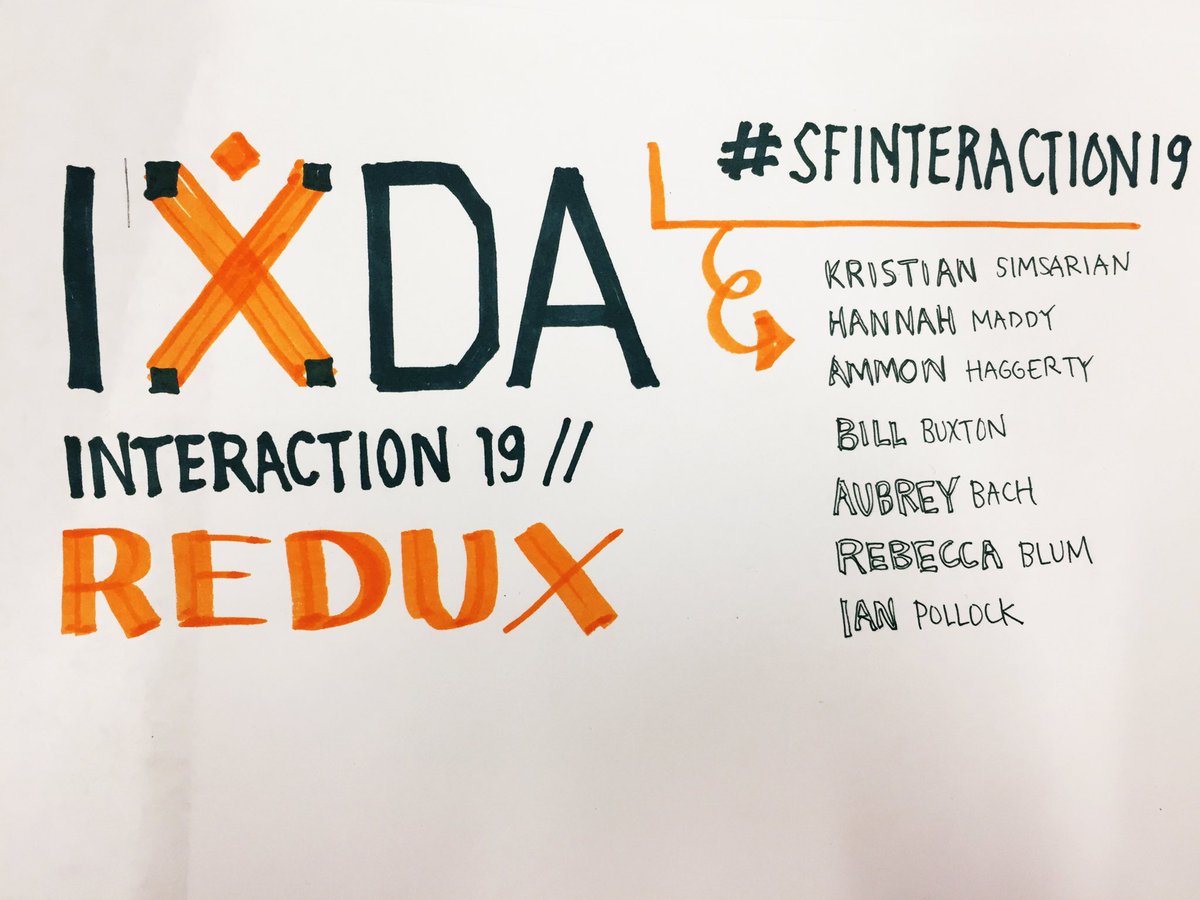 ashding2's tweet photo. Posting my sketchnotes from the incredible #SFInteraction19 conference. Thank you @ixdasf and the phenomenal speakers for making this event possible https://t.co/h38XkU1e1h