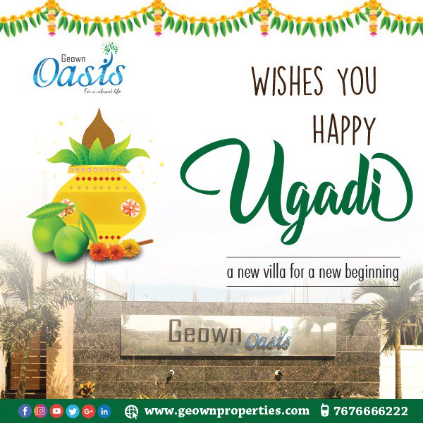 PropertiesGeown's tweet photo. #GeownProperties #WishesYou #HappyUgadi https://t.co/9CyHJvbEpK
