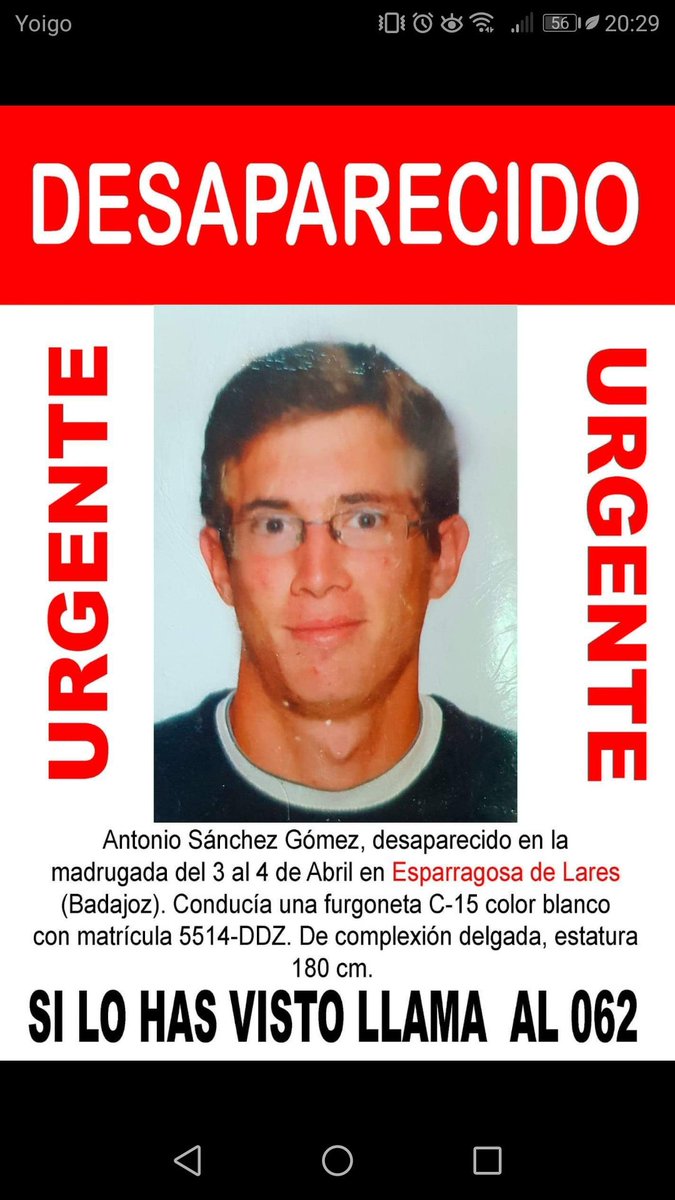 mapiibc_10's tweet photo. Hola Twitter, os agradecería que difundierais esto, por si alguien le ha visto y nos puede informar. Muchas gracias https://t.co/64bgJ66sPh