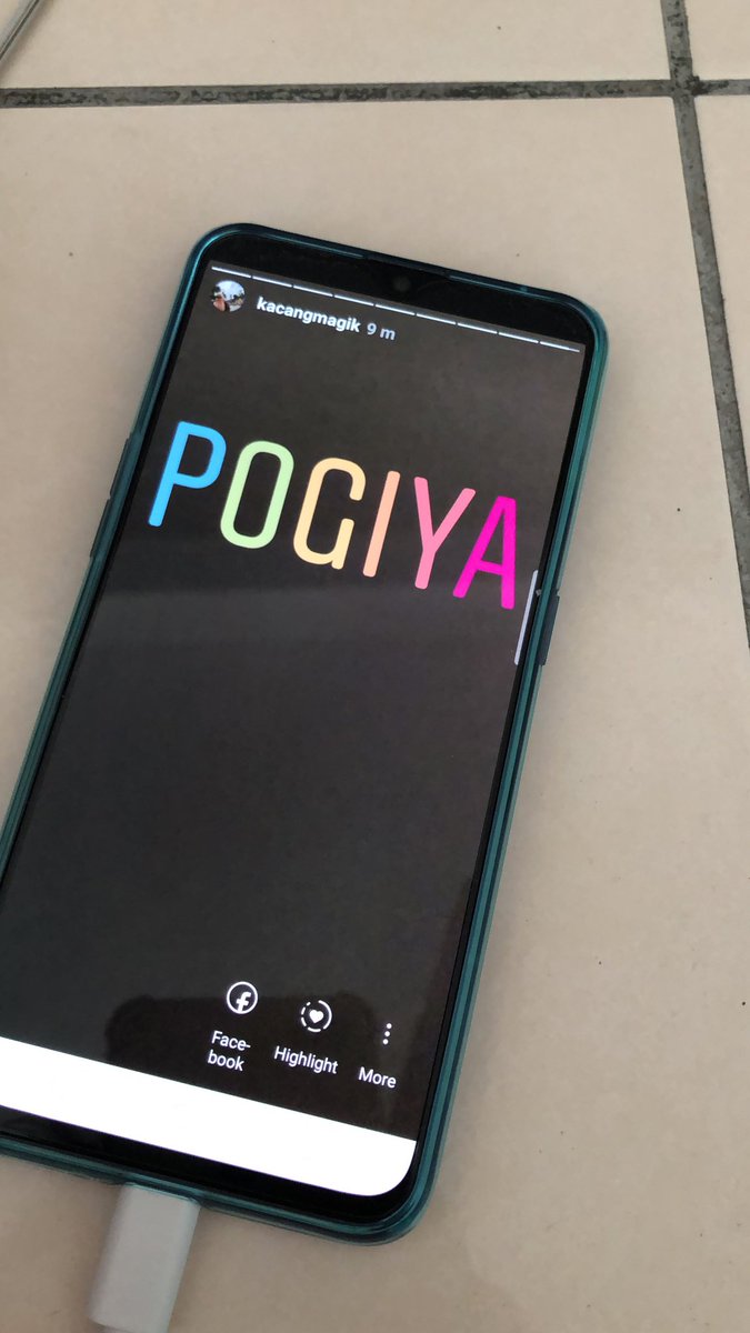 kacangmagik's tweet image. done it! thanks @Celcom for sharing this tip on #rainbowtext #instagram #stories