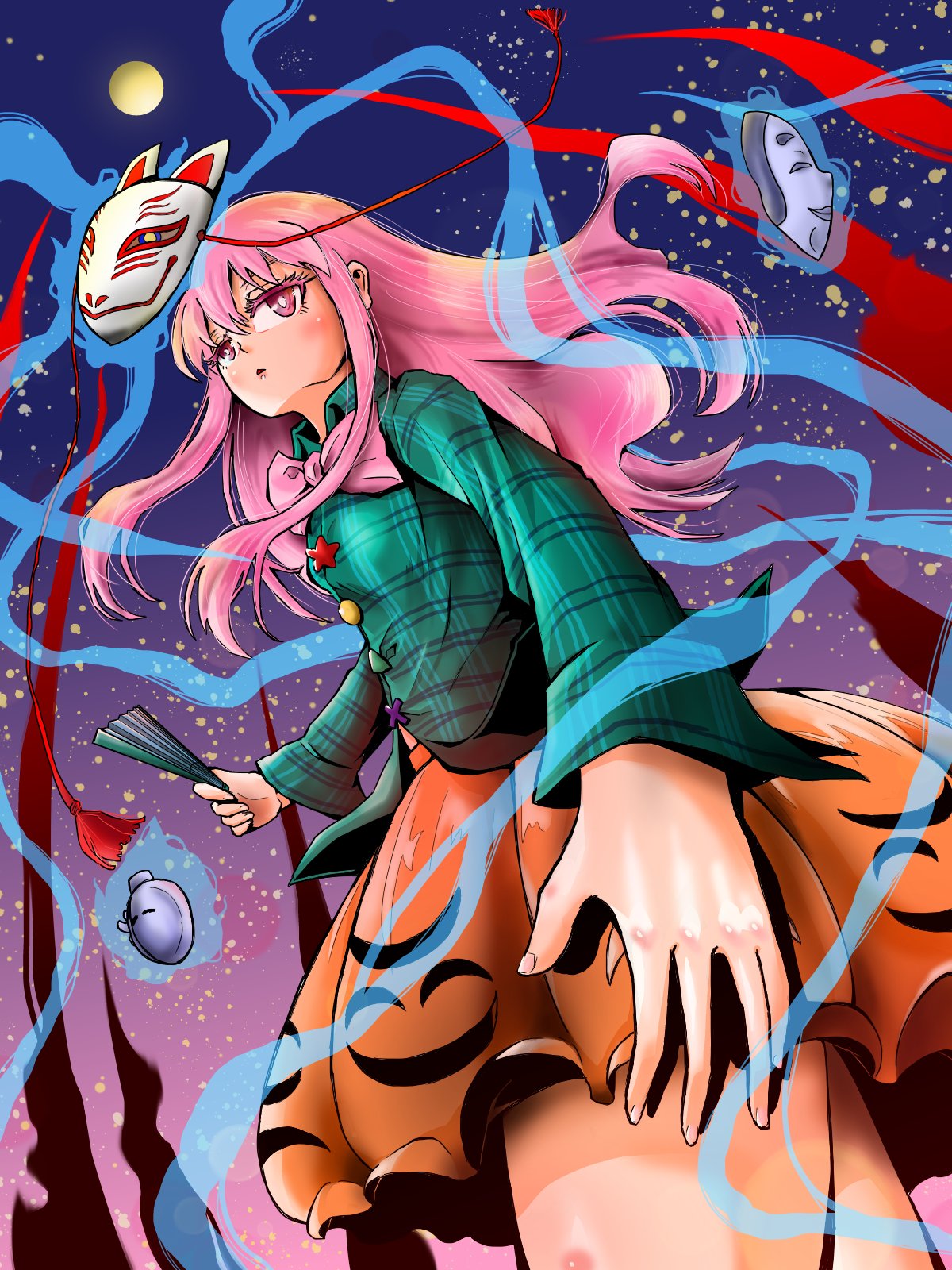 三ツ矢 だいふく イラスト描きました 亡失のエモーションは東方の曲の中でもトップクラスに好きです 東方project 秦こころ T Co 2nuvn9djeq Twitter