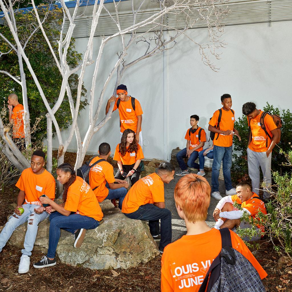 Louis Vuitton on X: School Teens. For the third chapter of @VirgilAbloh's  first #LouisVuitton Campaign, Raimond Wouda photographed teenagers around  high schools in Los Angeles in t-shirts evoking the #LVMenSS19 show. See