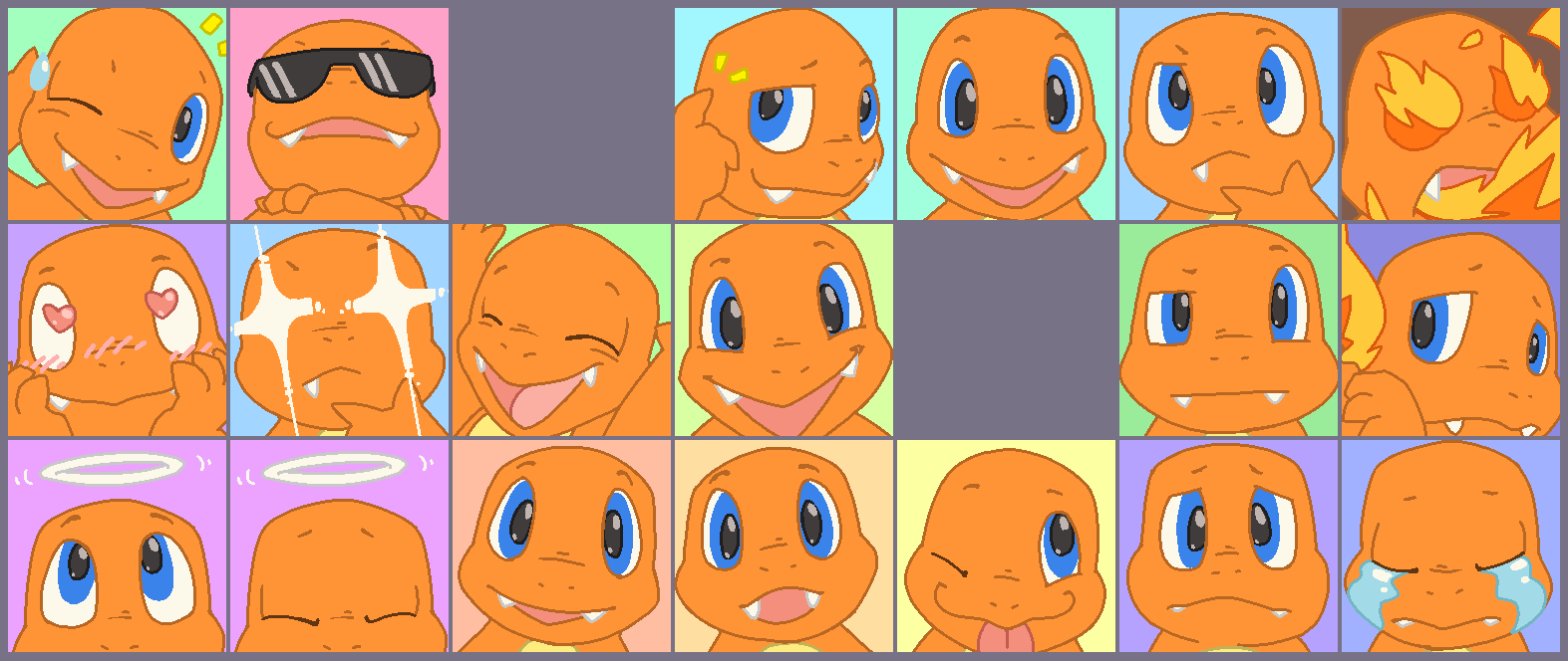 icon commission for kilkakon he wanted his cool charmander character done w...