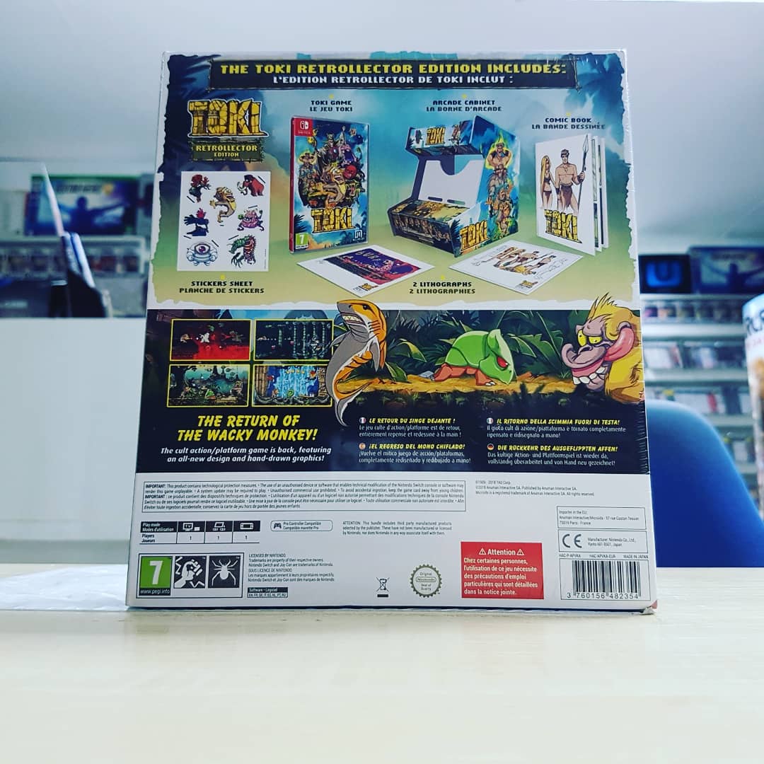 PwnedGamesZA's tweet photo. The return of the wacky monkey! #PwnedGames #Toki #retrollector #shootemup #runandgun #platform #fabtek #Sega #taito #tadcorporation #oceansoftware #atari #thehitsquad #arcade #segagenesis #nintendo #switch #microïds #games #gamers #gaming #monkey #remake #newretro #retrogamers https://t.co/7HDO9vQtLP