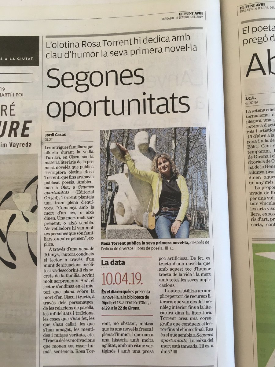 RosaTorrentRour's tweet image. Intriga i humor a Segones Oportunitats, la meva primera novel·la. Gaudiu-la!