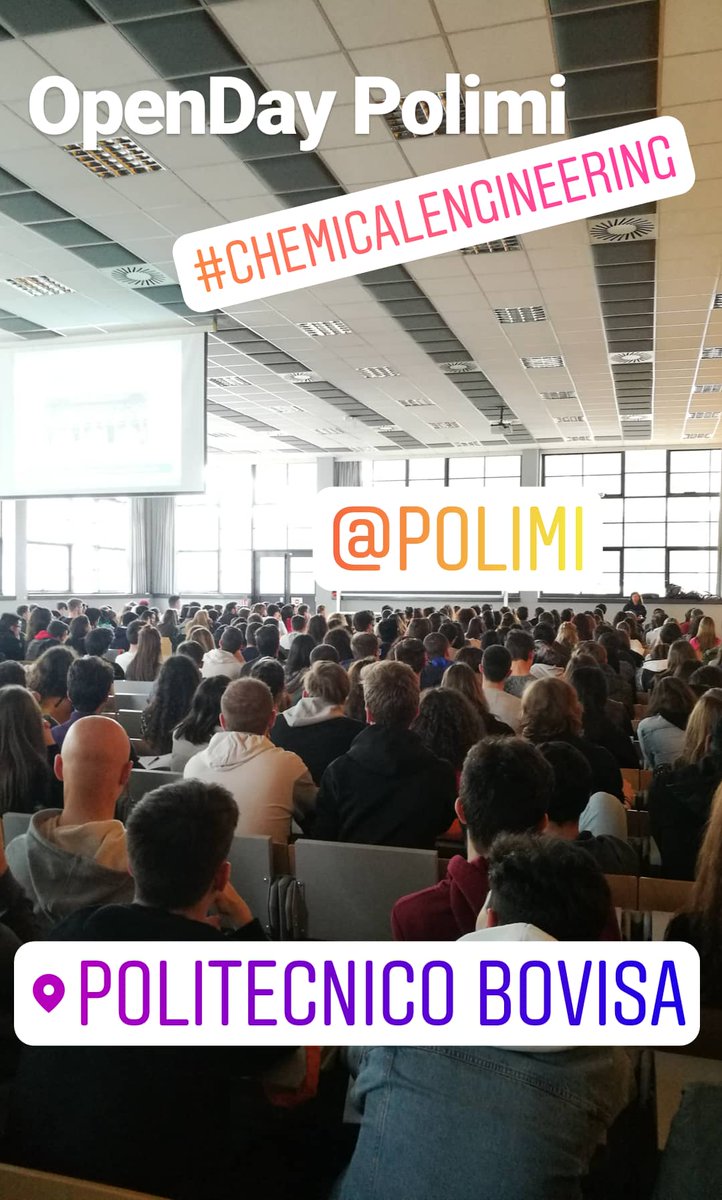 matteo_maestri's tweet photo. OpenDay @polimi #chemicalengineering #chemistry #Engineering https://t.co/3OK0C8RHyy
