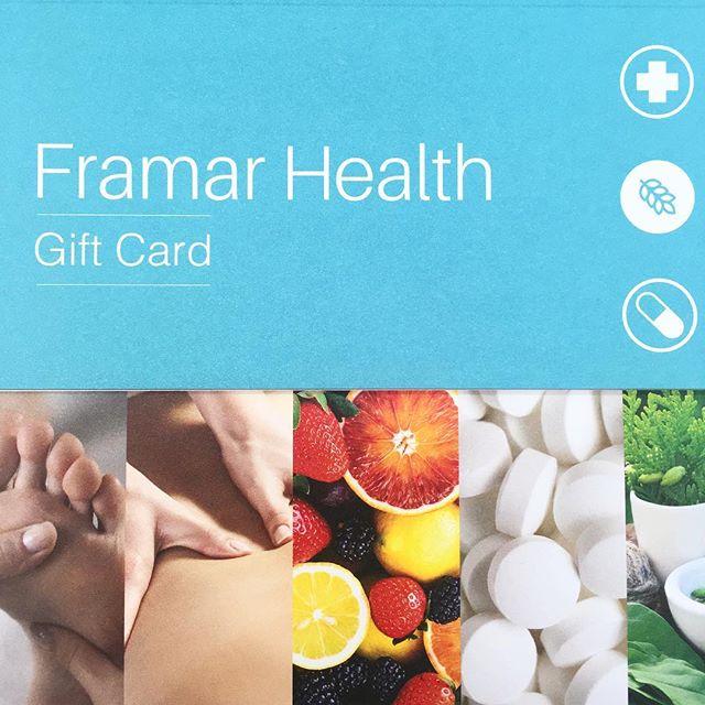 framarhealth's tweet photo. 🕵🏻‍♀️DID YOU KNOW? ... The Framar Health Gift Card is available to purchase in store and online (follow the link in our profile☝🏻), and is valid for use in our retail store and our Complementary Health Clinic 👍🏻 A perfect pressie for those people in your life who love anything h… https://t.co/GP16HkuWZ6